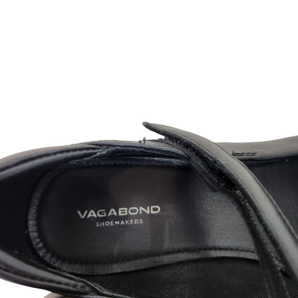 VAGABOND Shoemakers Brittie Shoes Womens 8 38 Black Leather Mary Jane Flats - Picture 9 of 12